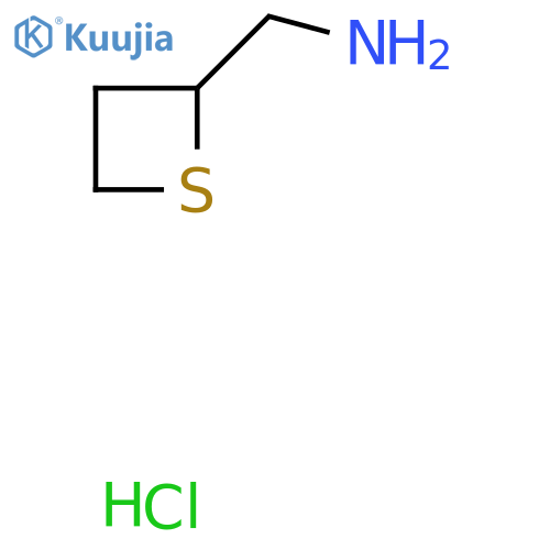 thietan-2-ylmethanamine;hydrochloride structure