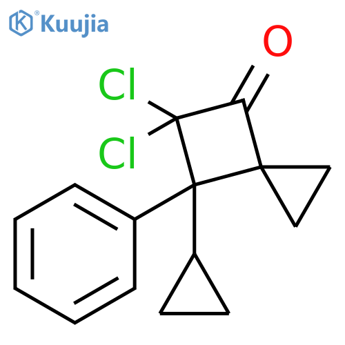 Spiro[2.3]hexan-4-one, 5,5-dichloro-6-cyclopropyl-6-phenyl- structure