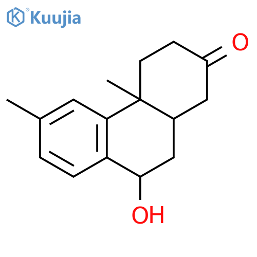 2(1H)-Phenanthrenone, 3,4,4a,9,10,10a-hexahydro-9-hydroxy-4a,6-dimethyl-, (4aR,9R,10aS)-rel- structure