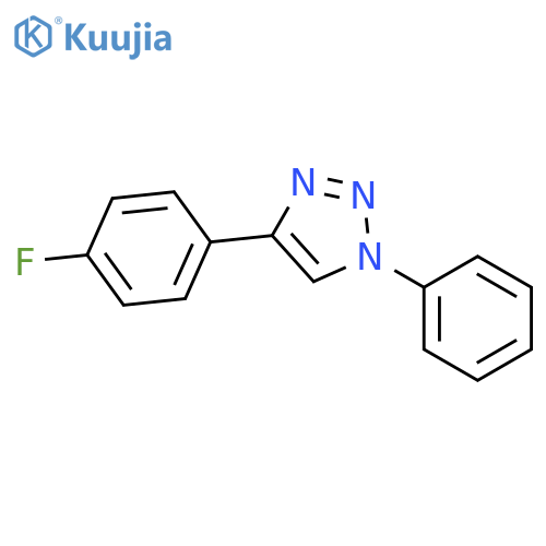 1H-1,2,3-Triazole, 4-(4-fluorophenyl)-1-phenyl- structure