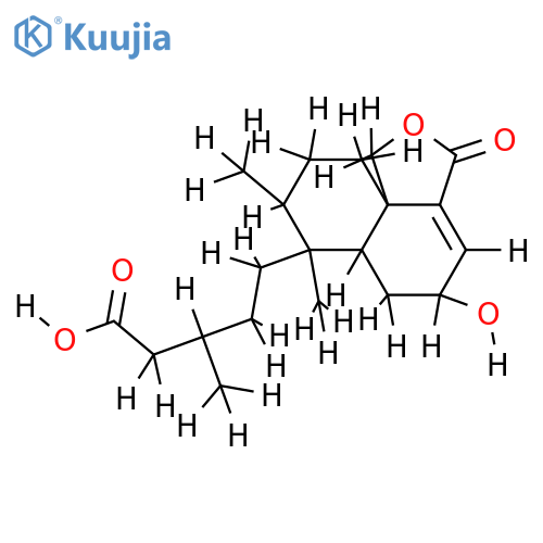 2beta-hydroxy-ent-clerod-3-en-15-oic acid-18,19-olide structure
