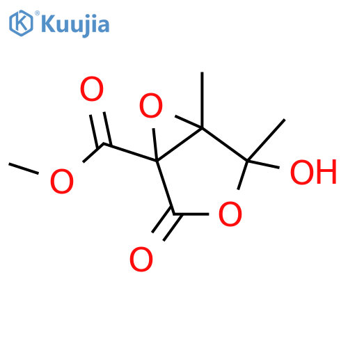 3,6-Dioxabicyclo[3.1.0]hexane-1-carboxylicacid, 4-hydroxy-4,5-dimethyl-2-oxo-, methyl ester (9CI) structure
