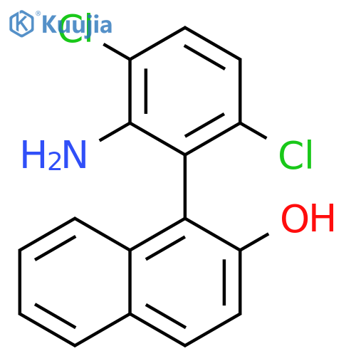 1-(2-Amino-3,6-dichlorophenyl)naphthalen-2-ol structure