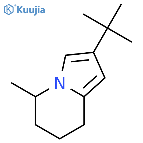 Indolizine, 2-(1,1-dimethylethyl)-5,6,7,8-tetrahydro-5-methyl- structure