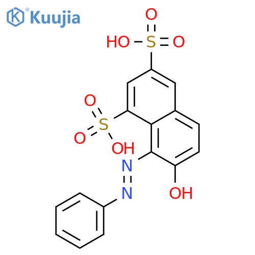 1,3-Naphthalenedisulfonic acid, 7-hydroxy-8-(phenylazo)- structure