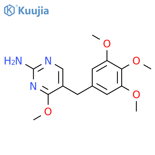 2-Pyrimidinamine, 4-methoxy-5-[(3,4,5-trimethoxyphenyl)methyl]- structure