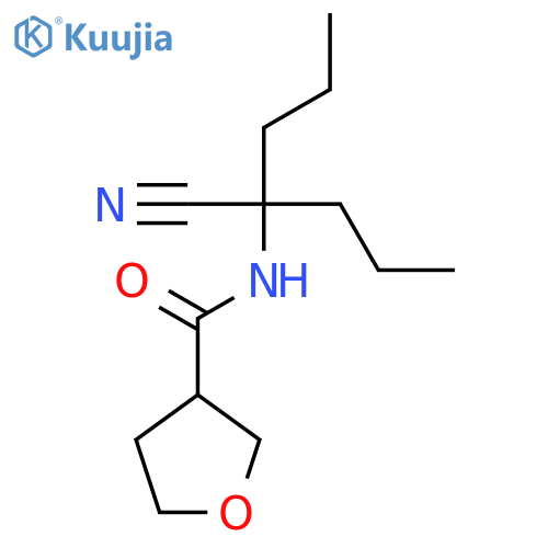 N-(1-cyano-1-propylbutyl)oxolane-3-carboxamide structure