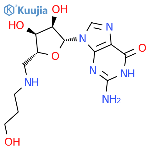 Guanosine, 5'-deoxy-5'-[(3-hydroxypropyl)amino]- structure