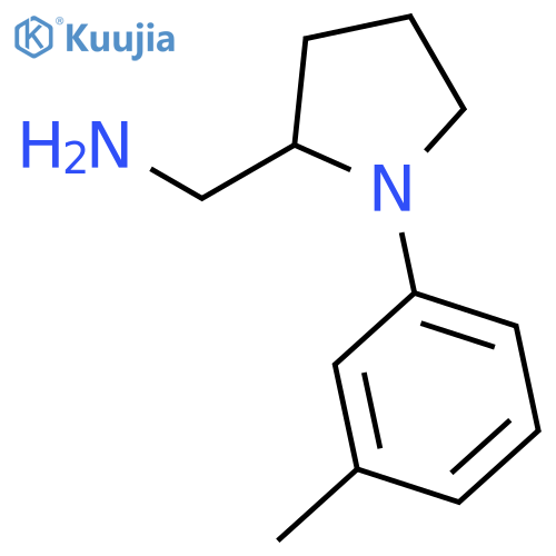 1-(3-methylphenyl)pyrrolidin-2-ylmethanamine structure