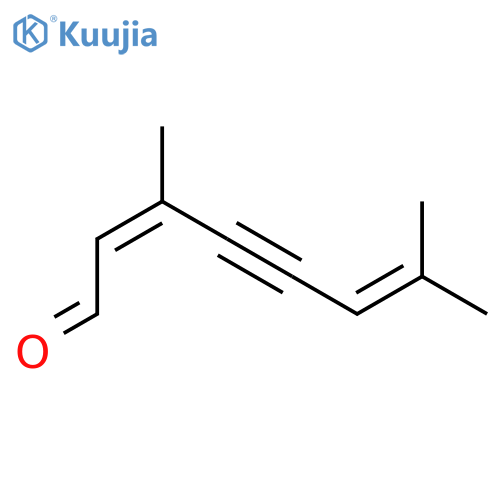 2,6-Octadien-4-ynal,3,7-dimethyl-, (2Z)- structure