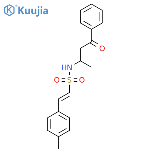 (E)-2-(4-Methylphenyl)-N-(4-oxo-4-phenylbutan-2-YL)ethenesulfonamide structure