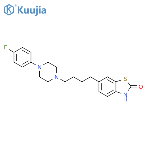 2(3H)-Benzothiazolone, 6-[4-[4-(4-fluorophenyl)-1-piperazinyl]butyl]- structure