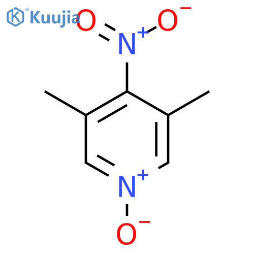 3,5-Dimethyl-4-Nitropyridine 1-Oxide structure