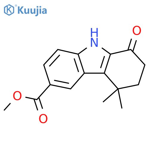 Methyl 4,4-dimethyl-1-oxo-2,3,4,9-tetrahydro-1H-carbazole-6-carboxylate structure