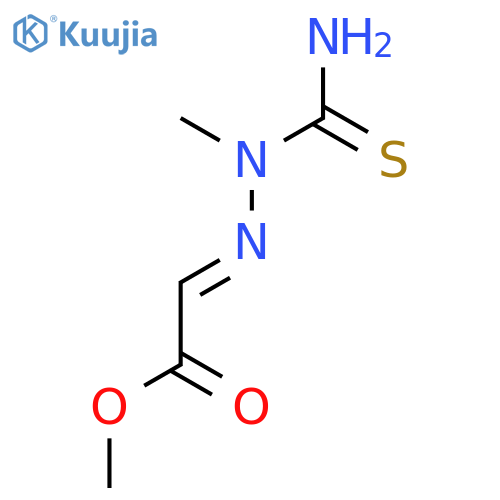 Acetic acid, [(aminothioxomethyl)methylhydrazono]-, methyl ester structure
