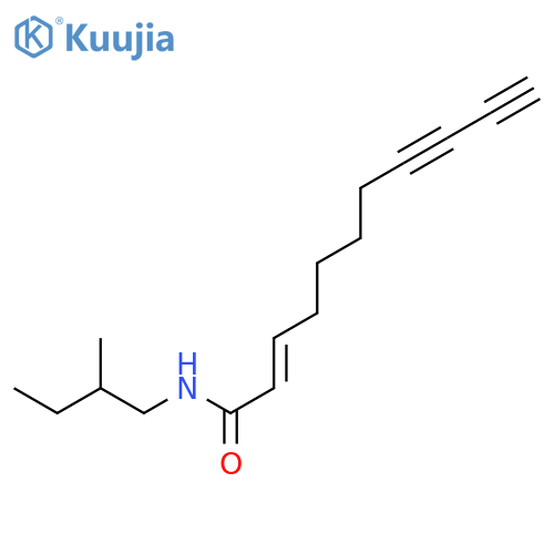 (2E)-N-(2-methylbutyl)-2-undecene-8,10-diynamide structure