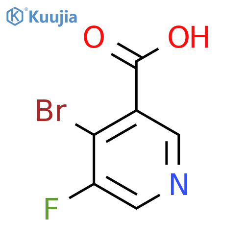3-Pyridinecarboxylic acid, 4-bromo-5-fluoro- structure
