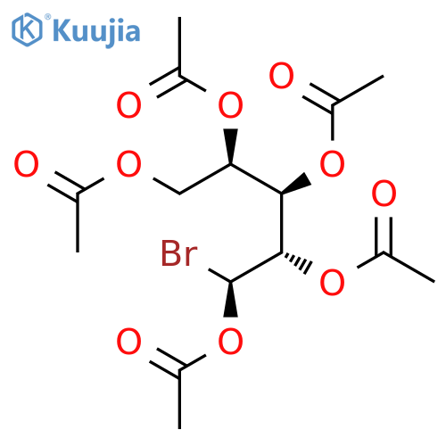 D-Arabinitol, 1-C-bromo-, pentaacetate, (1S)- structure