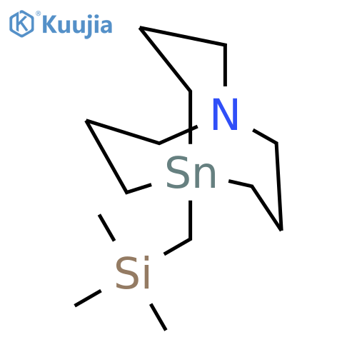 1-Aza-5-stannabicyclo[3.3.3]undecane, 5-[(trimethylsilyl)methyl]- structure