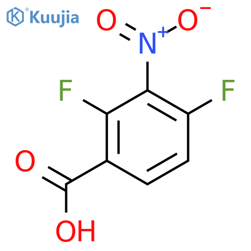 2,4-Difluoro-3-nitrobenzoic acid structure