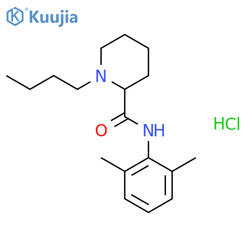 Bupivacaine hydrochloride structure