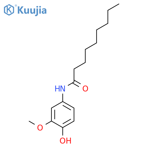 Nonanamide, N-(4-hydroxy-3-methoxyphenyl)- structure