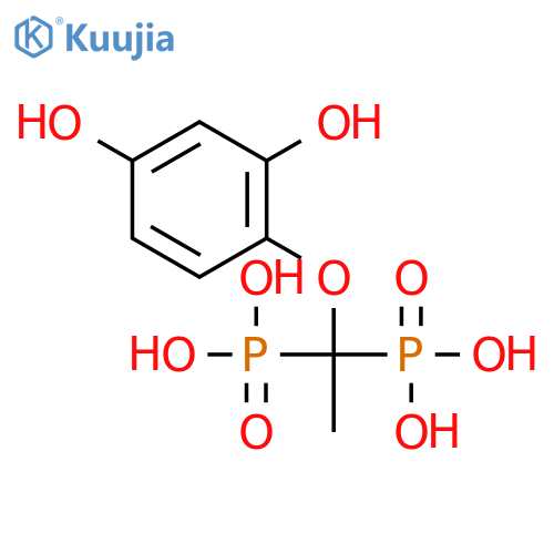 Phosphonic acid, [1-(2,4-dihydroxyphenoxy)ethylidene]bis- structure