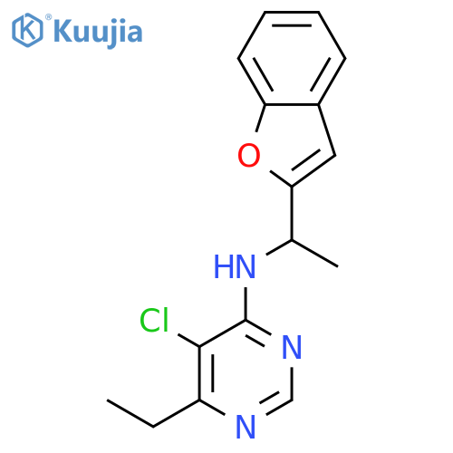 4-Pyrimidinamine, N-[1-(2-benzofuranyl)ethyl]-5-chloro-6-ethyl- structure