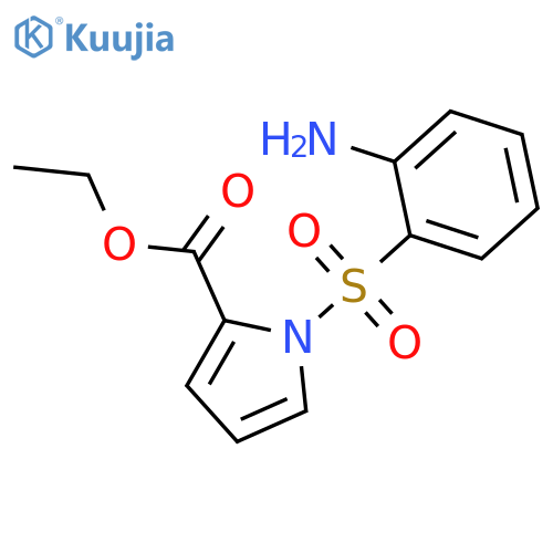 1H-Pyrrole-2-carboxylicacid, 1-[(2-aminophenyl)sulfonyl]-, ethyl ester structure