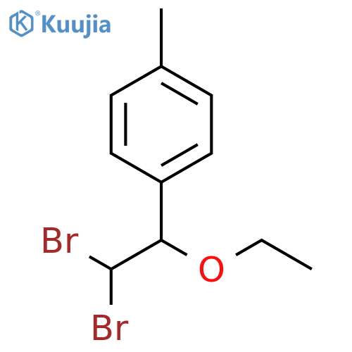 Benzene, 1-(2,2-dibromo-1-ethoxyethyl)-4-methyl- structure
