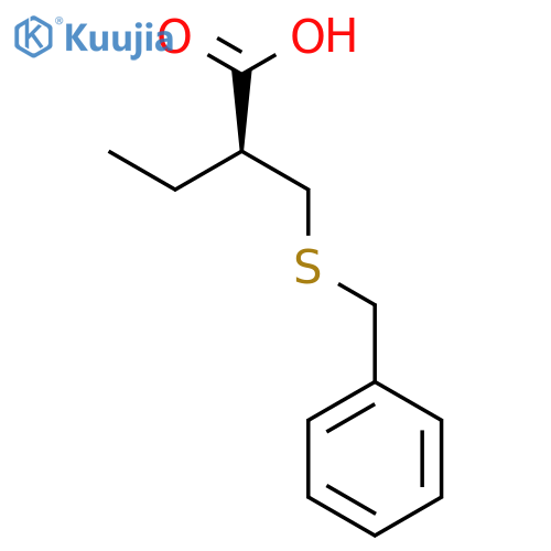 Butanoic acid, 2-[[(phenylmethyl)thio]methyl]-, (S)- structure