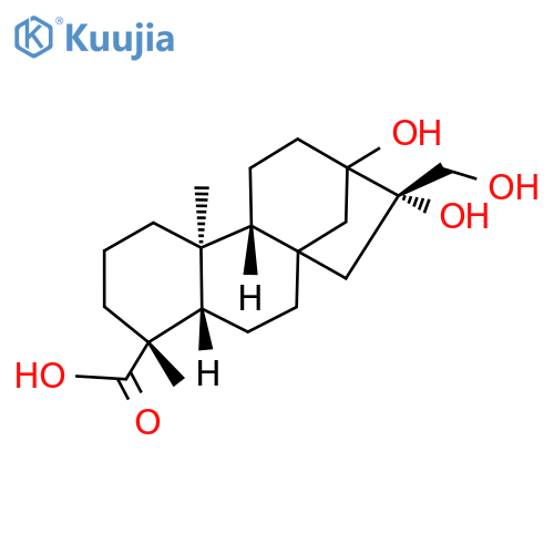 ent-13,16β,17-Trihydroxykauran-19-oic acid structure