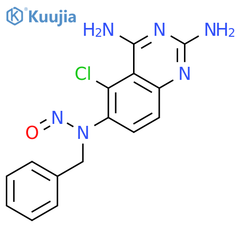 2,4,6-Quinazolinetriamine, 5-chloro-N6-nitroso-N6-(phenylmethyl)- structure