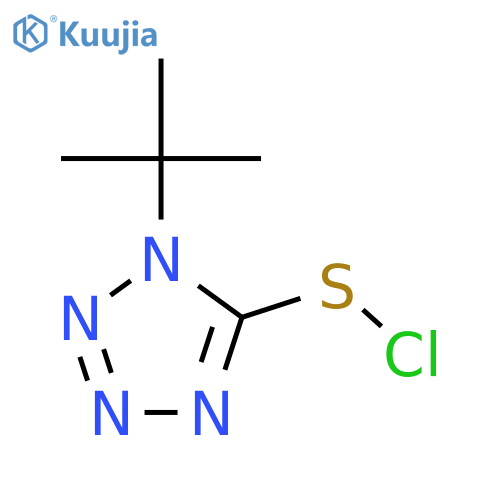 1-tert-Butyl-5-(chlorosulfanyl)-1H-tetrazole structure