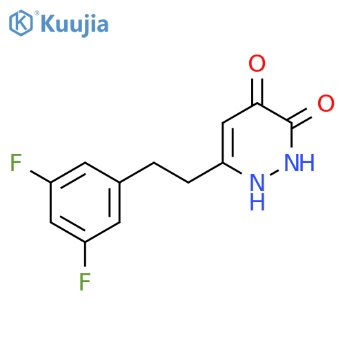 6-[2-(3,5-Difluorophenyl)ethyl]-4-hydroxypyridazin-3(2H)-one structure