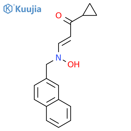 2-Propen-1-one, 1-cyclopropyl-3-[hydroxy(2-naphthalenylmethyl)amino]- structure