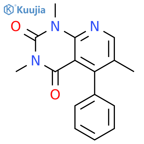 Pyrido[2,3-d]pyrimidine-2,4(1H,3H)-dione, 1,3,6-trimethyl-5-phenyl- structure