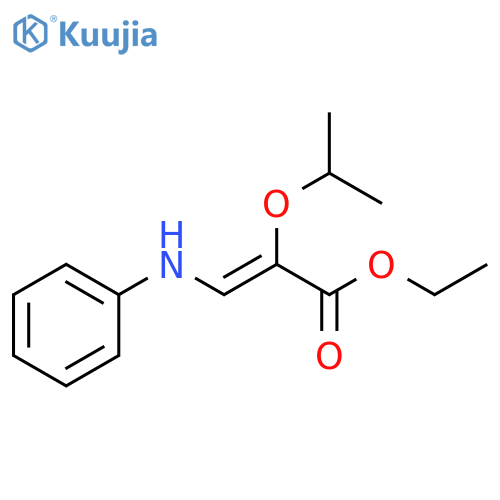 2-Propenoic acid, 2-(1-methylethoxy)-3-(phenylamino)-, ethyl ester, (Z)- structure