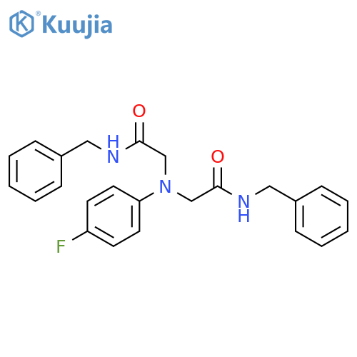 Acetamide, 2,2'-[(4-fluorophenyl)imino]bis[N-(phenylmethyl)- structure