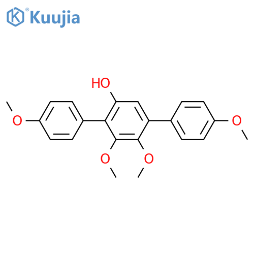 [1,1':4',1''-Terphenyl]-2',3',4,4'',5'-pentol; 2',3',4,4"-Tetra-Me ether structure