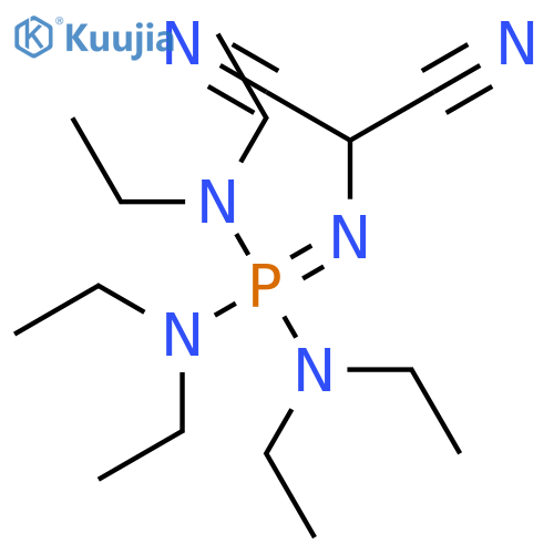 Methyl, dicyano[[tris(diethylamino)phosphoranylidene]amino]- structure
