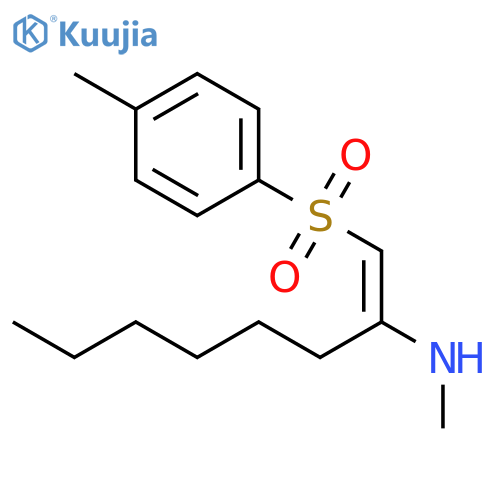 1-Octen-2-amine, N-methyl-1-[(4-methylphenyl)sulfonyl]-, (E)- structure