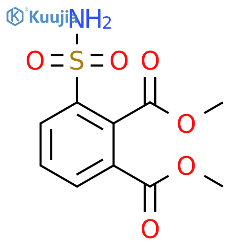 1,2-Benzenedicarboxylic acid, 3-(aminosulfonyl)-, dimethyl ester structure