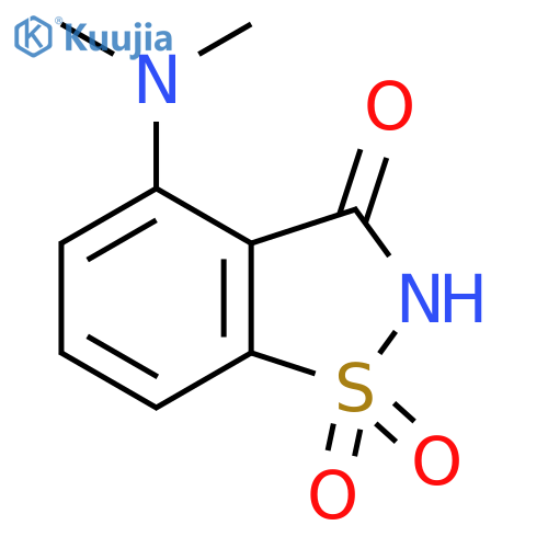1,2-Benzisothiazol-3(2H)-one, 4-(dimethylamino)-, 1,1-dioxide structure