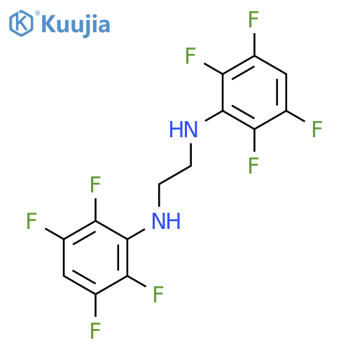 1,2-Ethanediamine, N,N'-bis(2,3,5,6-tetrafluorophenyl)- structure