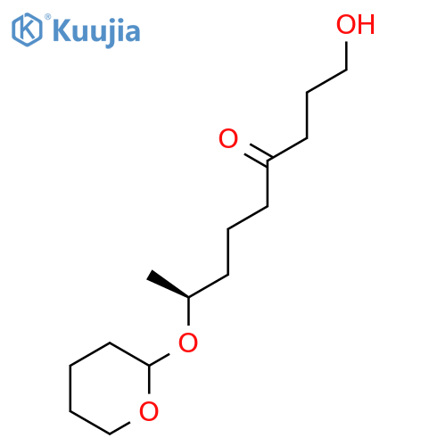 4-Nonanone, 1-hydroxy-8-[(tetrahydro-2H-pyran-2-yl)oxy]-, (8S)- structure