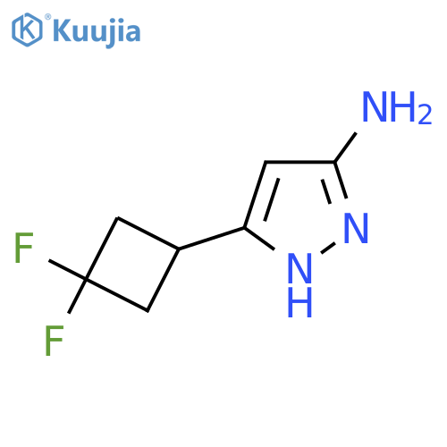 5-(3,3-difluorocyclobutyl)-1H-pyrazol-3-amine structure