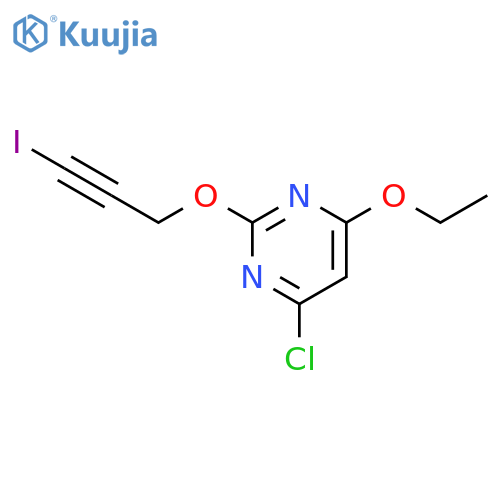 Pyrimidine, 4-chloro-6-ethoxy-2-[(3-iodo-2-propynyl)oxy]- structure