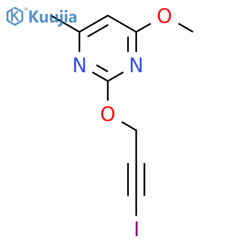 Pyrimidine, 2-[(3-iodo-2-propynyl)oxy]-4-methoxy-6-methyl- structure