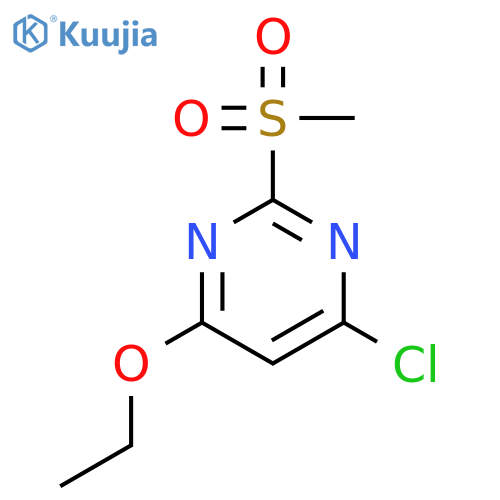 Pyrimidine,4-chloro-6-ethoxy-2-(methylsulfonyl)- structure